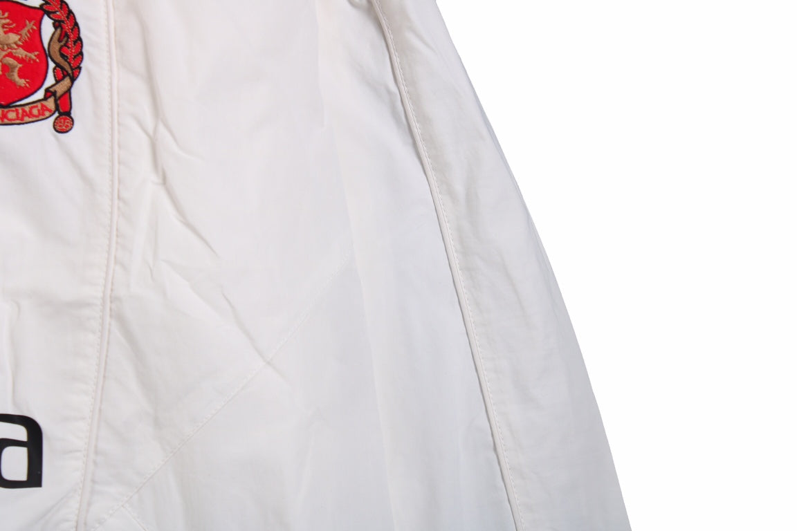 Veste de survêtement blanche zippée Balenciaga
