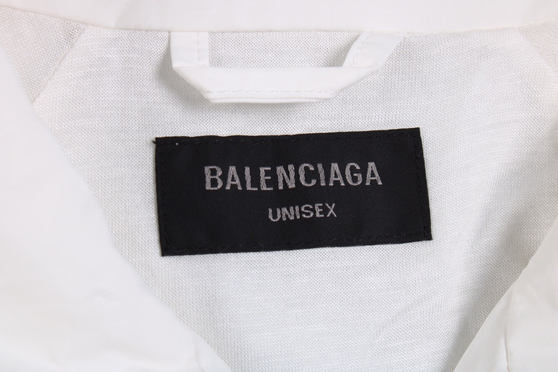 Veste de survêtement blanche zippée Balenciaga