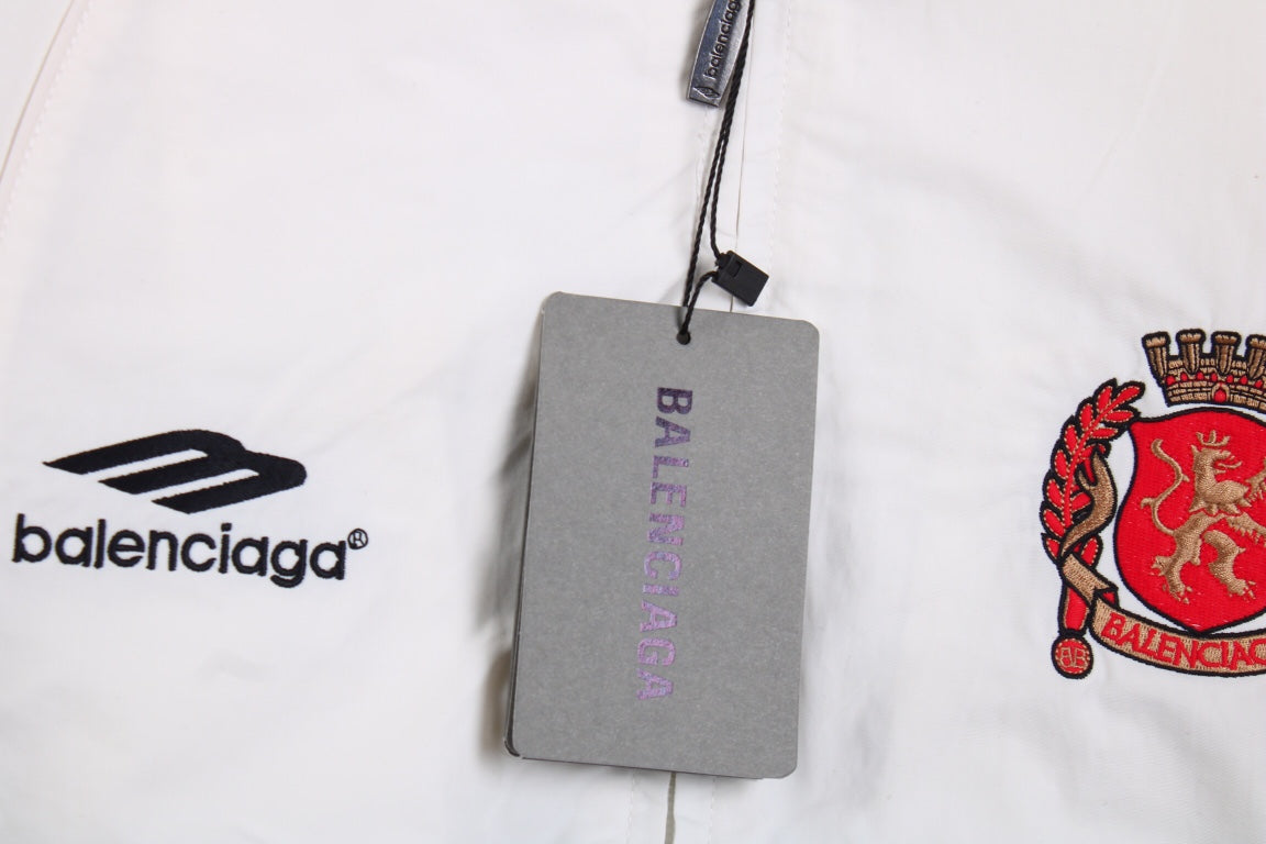 Veste de survêtement blanche zippée Balenciaga