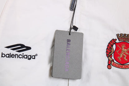 Veste de survêtement blanche zippée Balenciaga