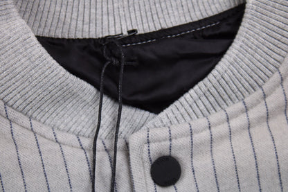 Blouson bomber rayé Dior - Gris