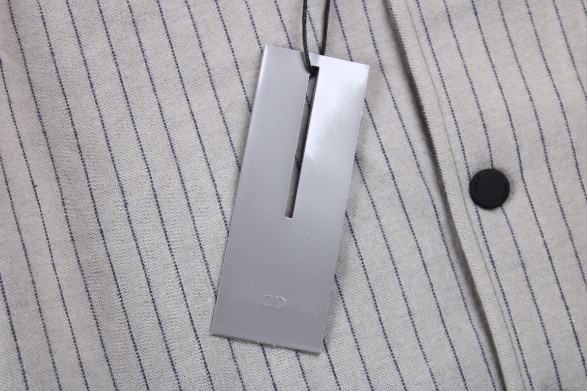 Blouson bomber rayé Dior - Gris