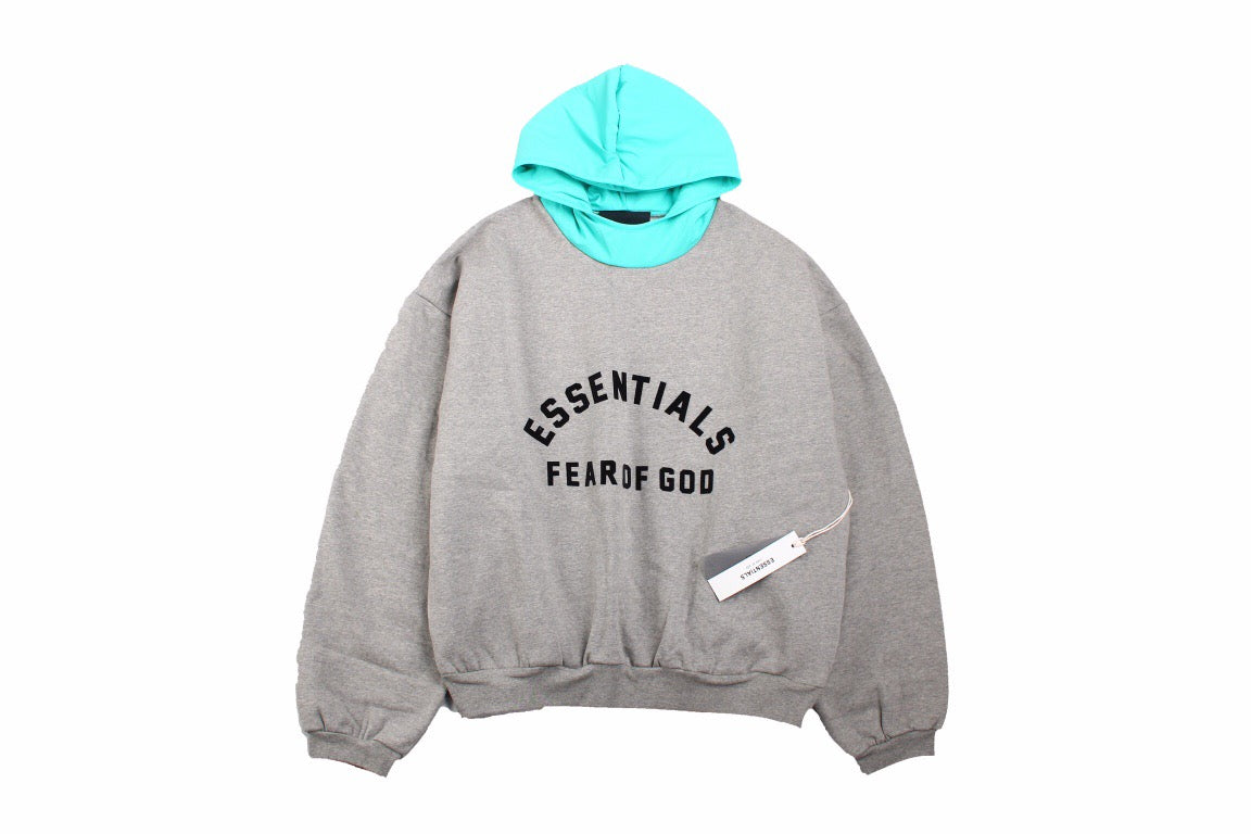 Sweat à capuche Fear of God Essentials - Gris