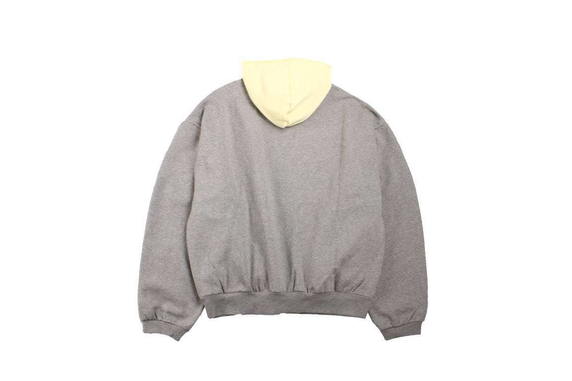 Sweat à capuche Fear of God Essentials - Gris avec capuche jaune