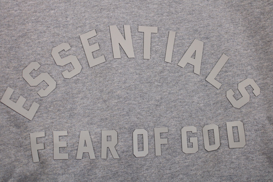 Sweat à capuche Fear of God Essentials - Gris avec capuche jaune