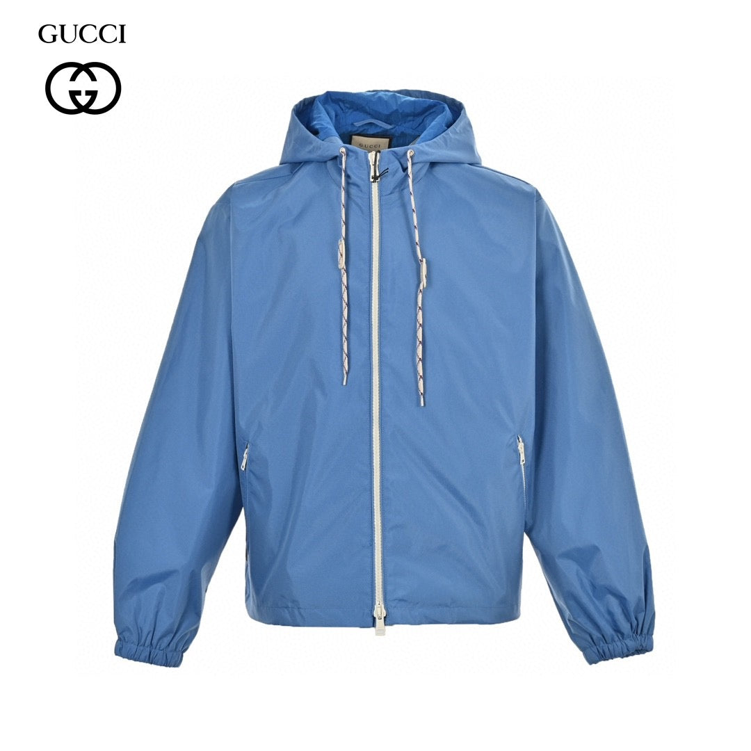 Veste à capuche bleue Gucci