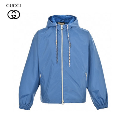 Veste à capuche bleue Gucci