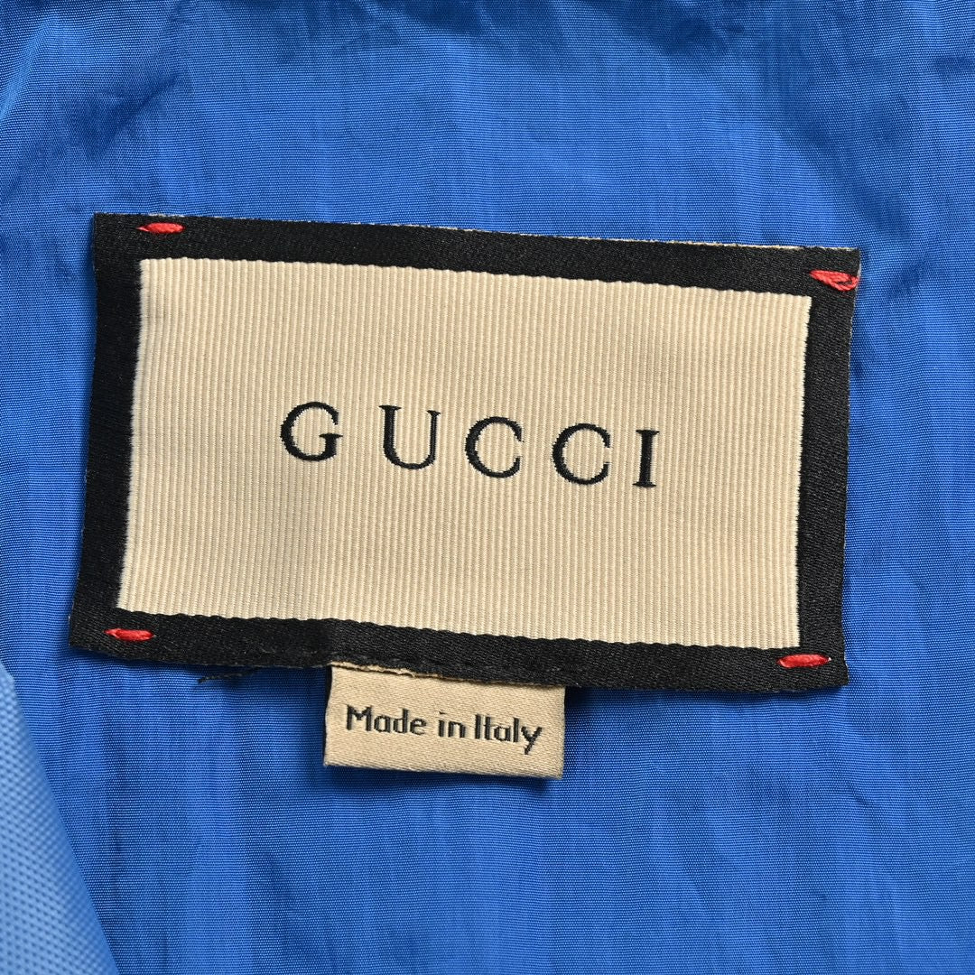 Veste à capuche bleue Gucci