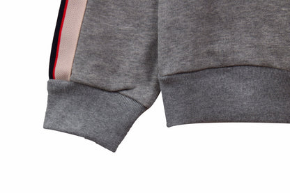 Sweat-shirt gris Gucci à rayures