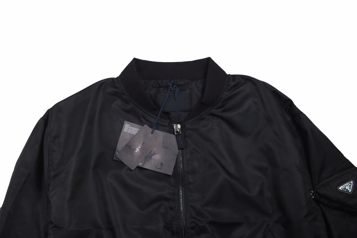 Veste bomber noire Prada