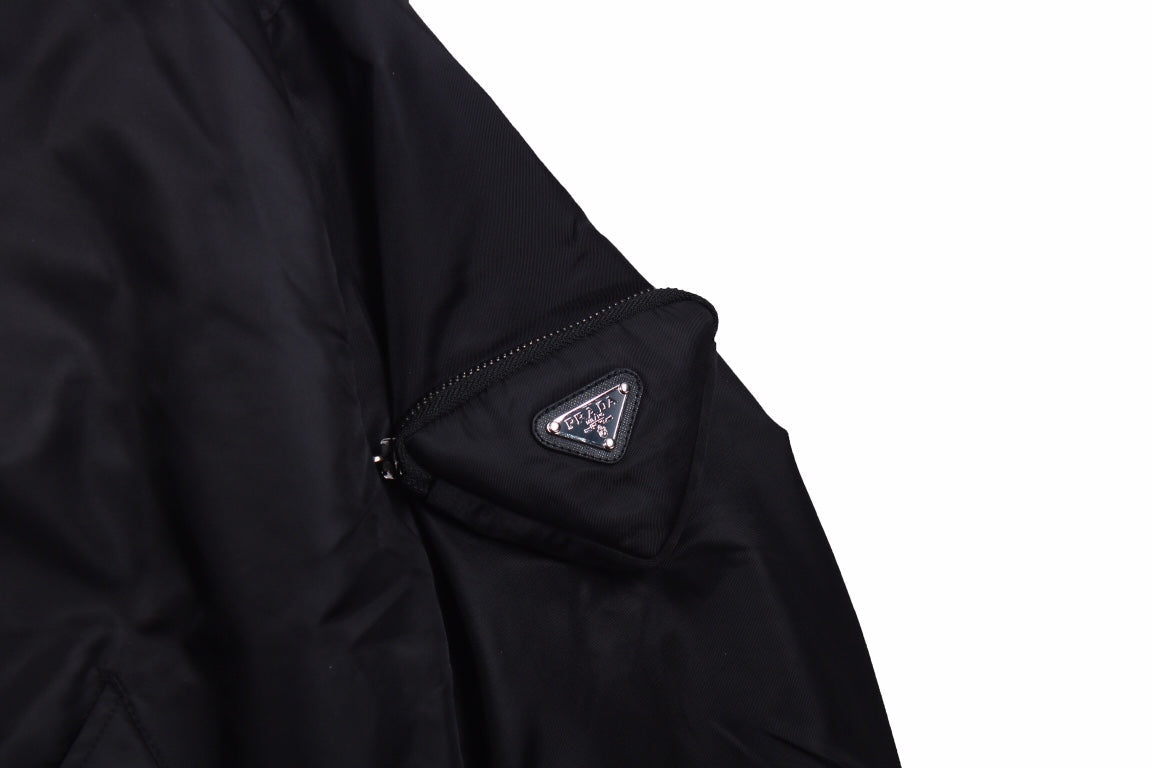 Veste bomber noire Prada