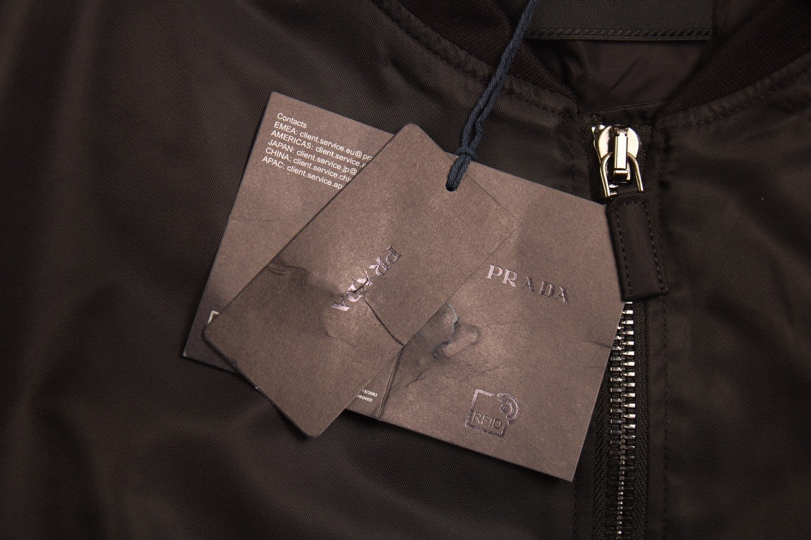 Veste bomber noire Prada