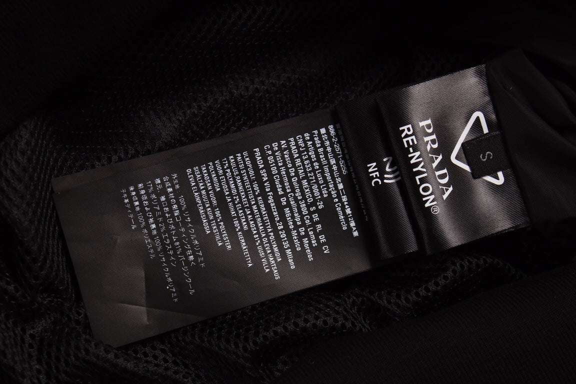 Veste bomber noire Prada