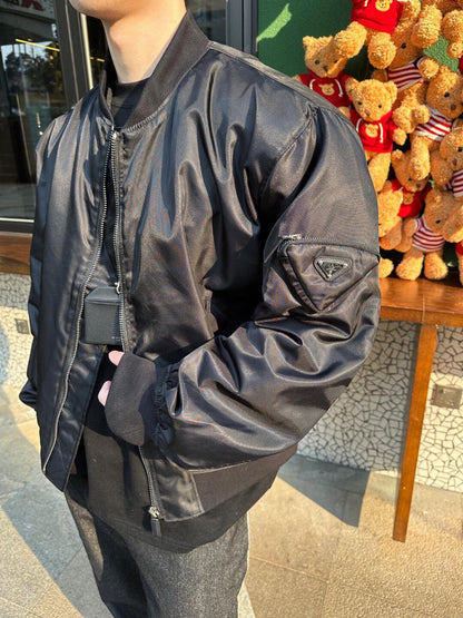 Veste bomber noire Prada