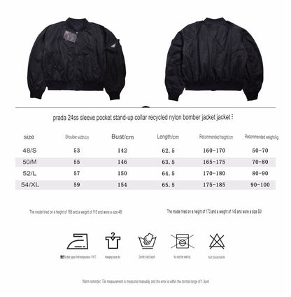 Veste bomber noire Prada