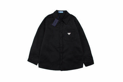 Chemise noire Prada à boutons