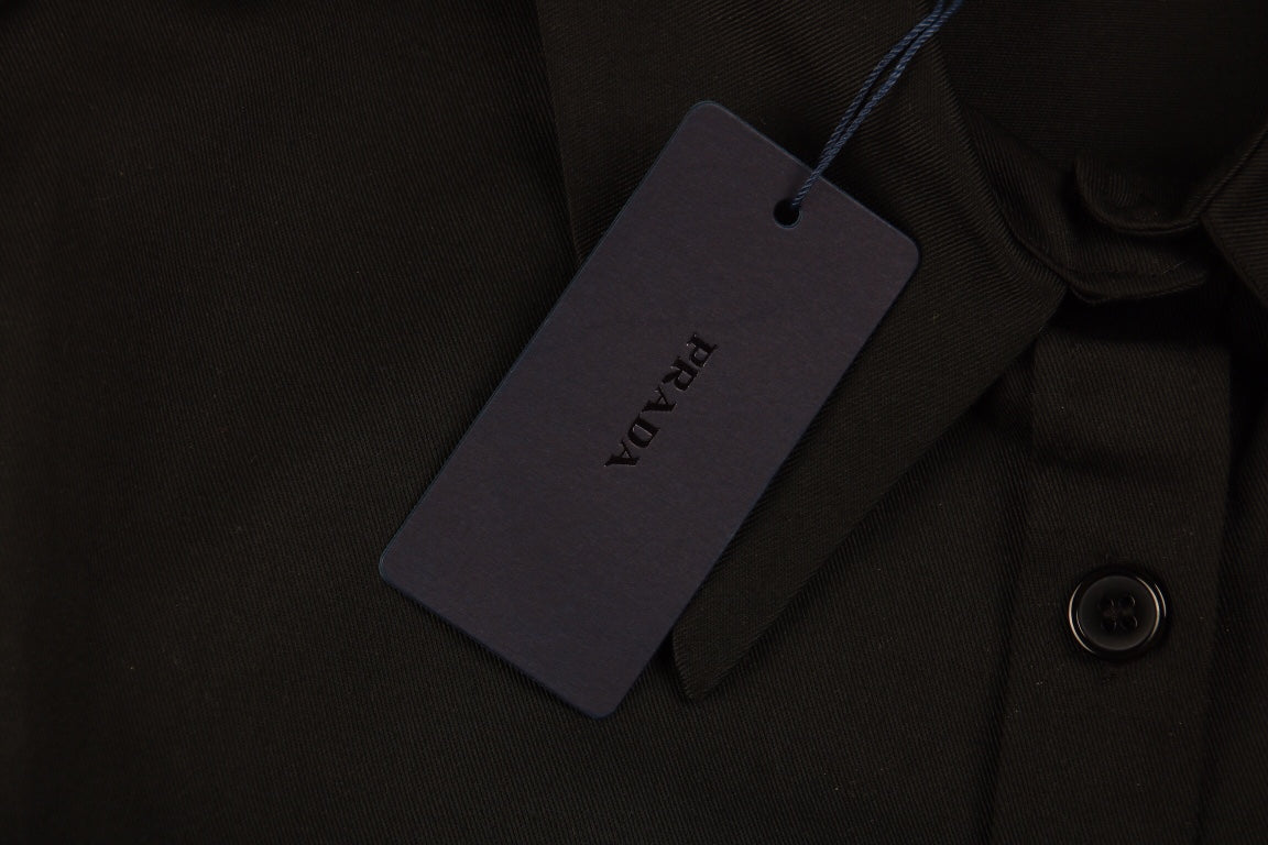 Chemise noire Prada à boutons