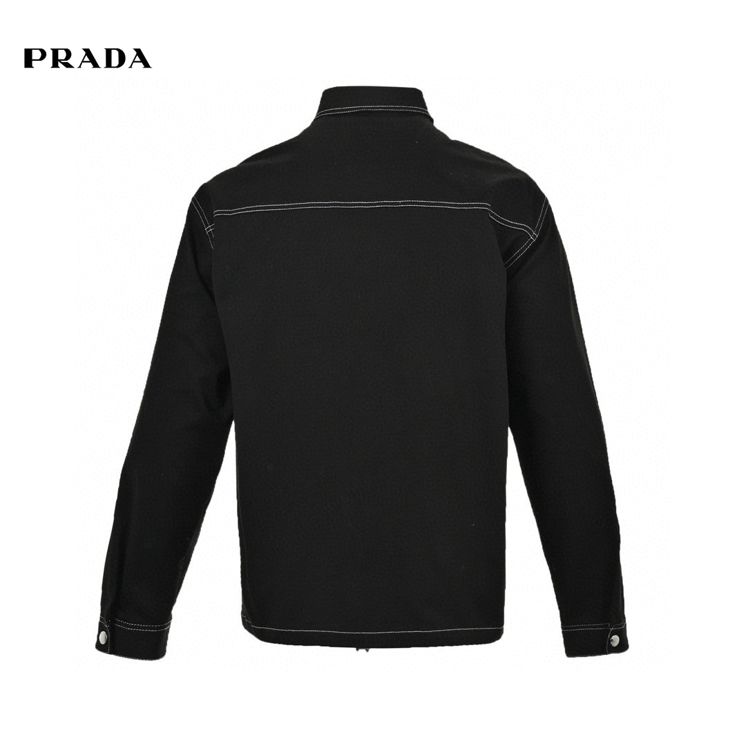 Chemise noire Prada à boutons