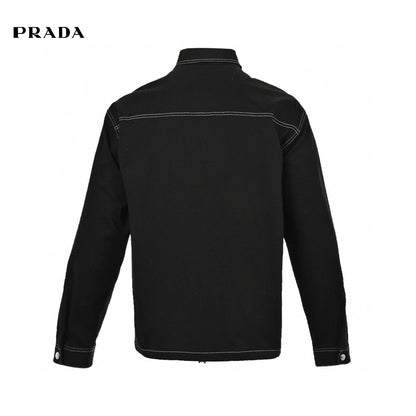 Chemise noire Prada à boutons