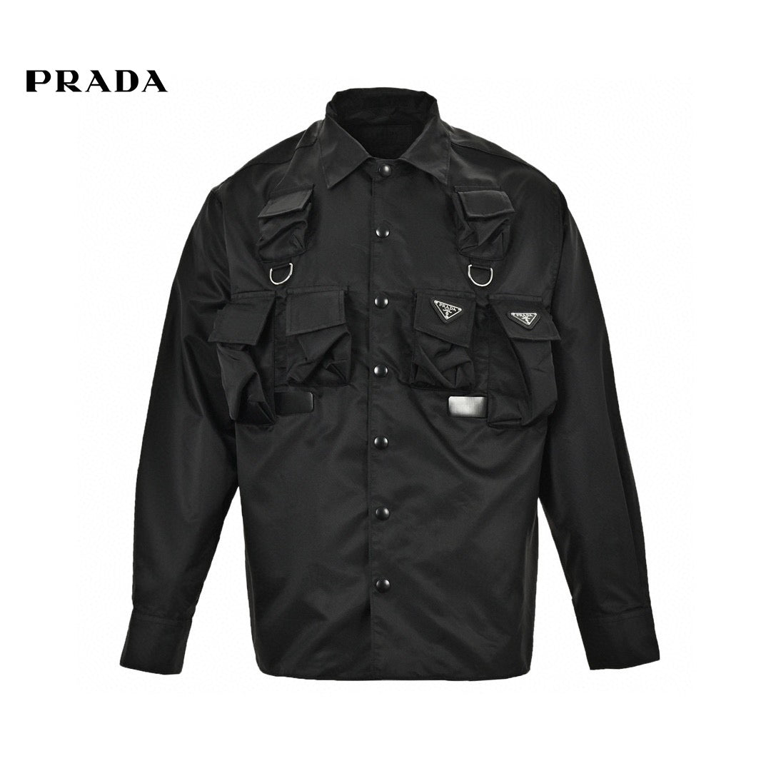 Veste Prada style militaire - Noire