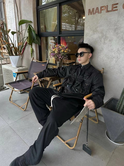 Veste Prada style militaire - Noire