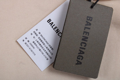 Sweat à capuche Balenciaga beige multilogo