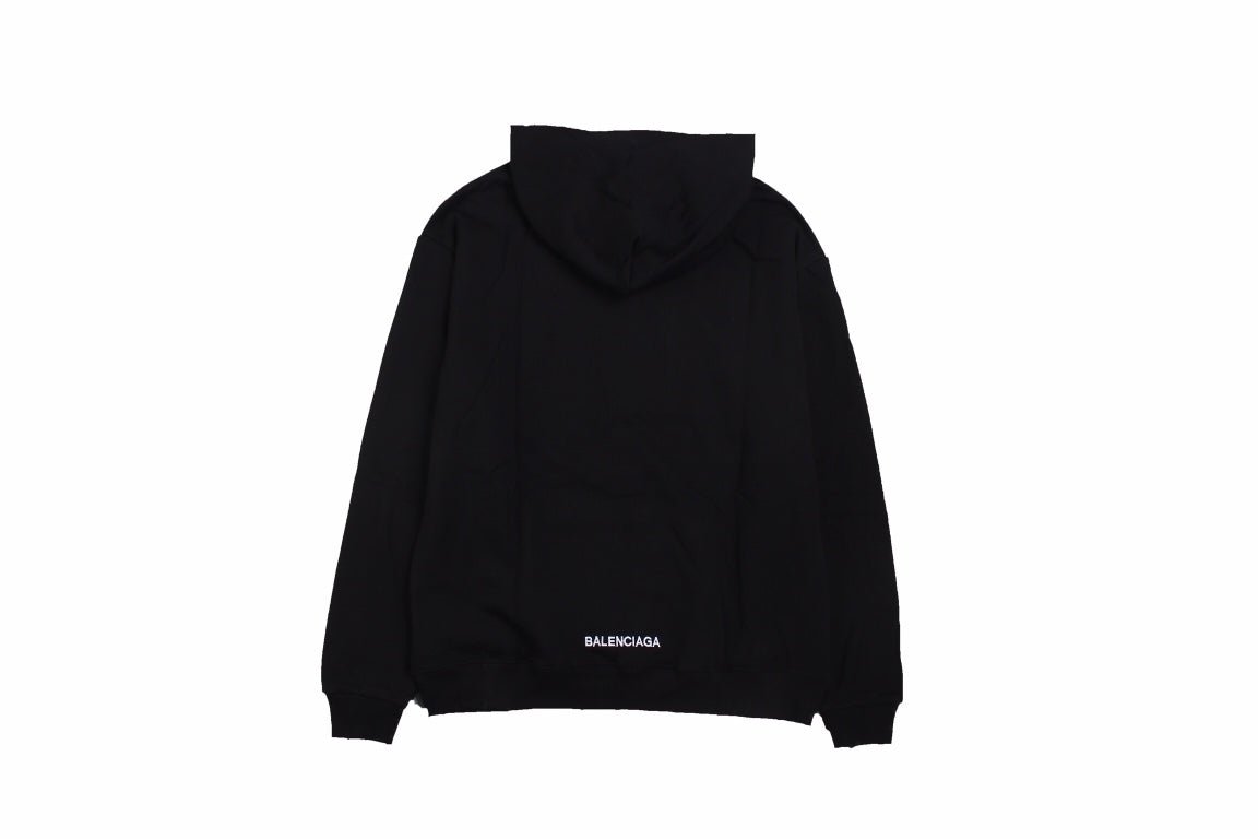 Sweat à capuche Balenciaga noir Be Yourself
