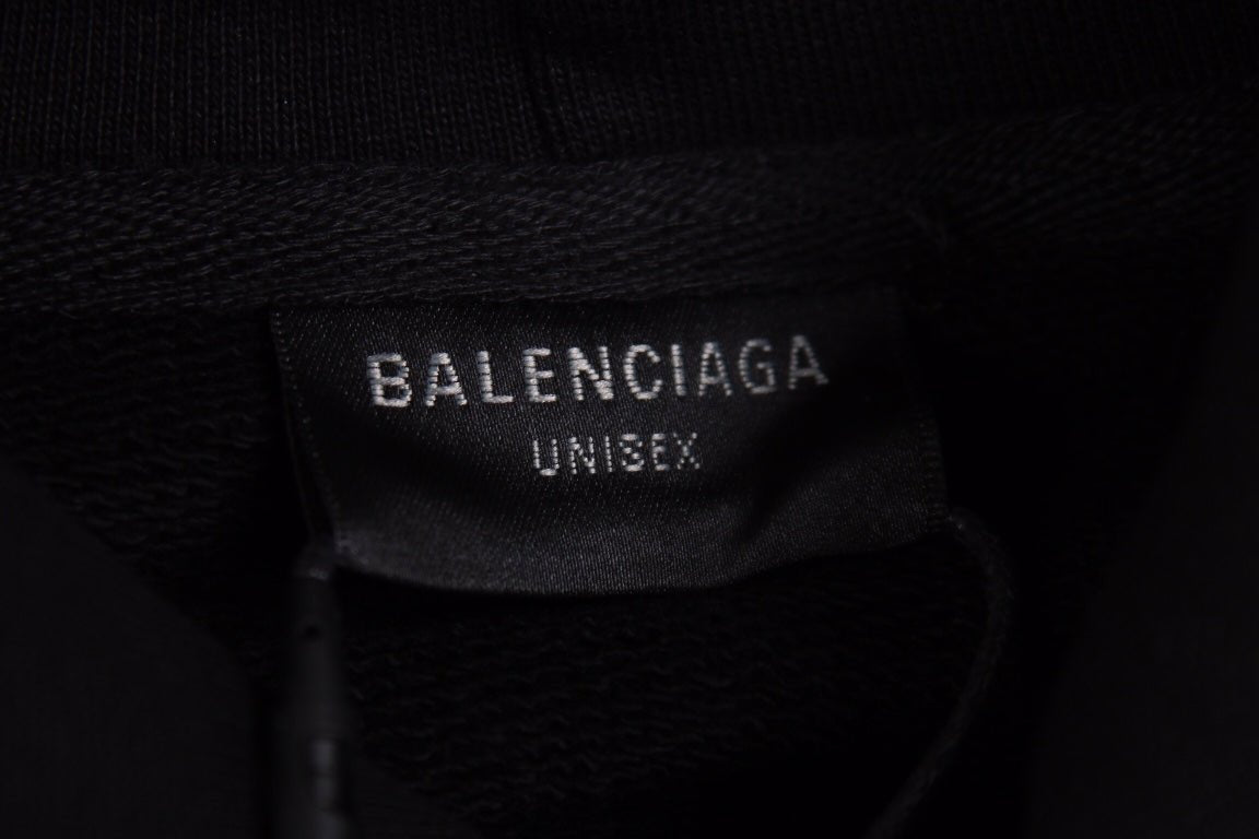 Sweat à capuche Balenciaga noir Be Yourself