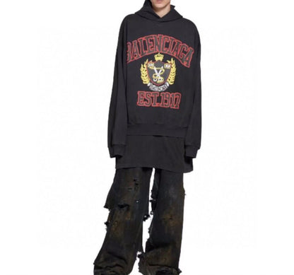Sweat à capuche Balenciaga Black Crest