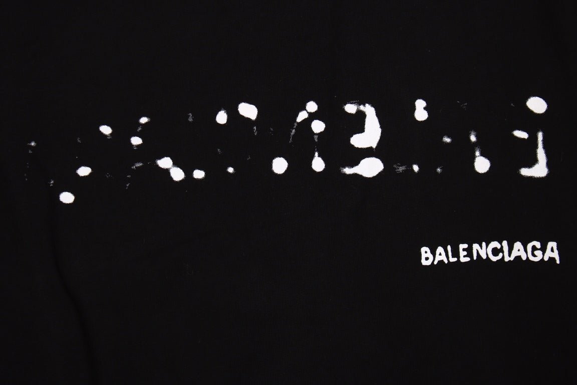Sweat à capuche Balenciaga noir à logo déformé