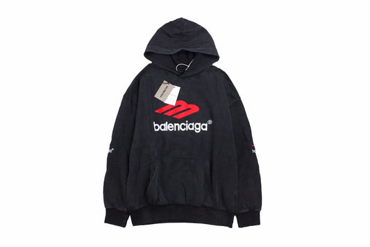 Sweat à capuche noir Balenciaga