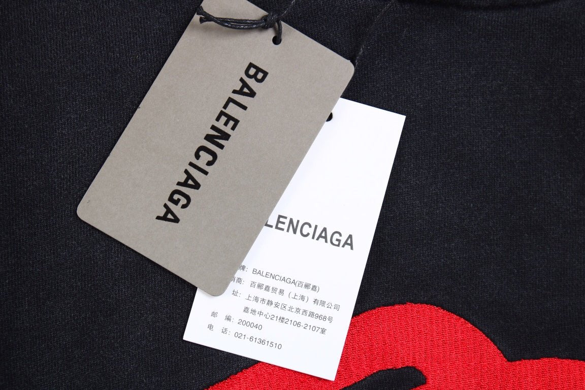 Sweat à capuche noir Balenciaga