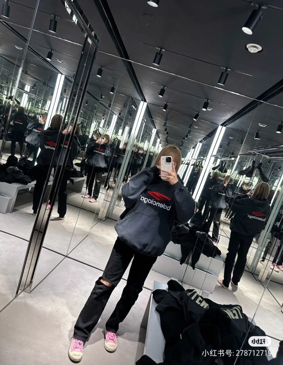 Sweat à capuche noir Balenciaga