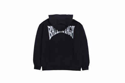 Sweat à capuche noir Balenciaga