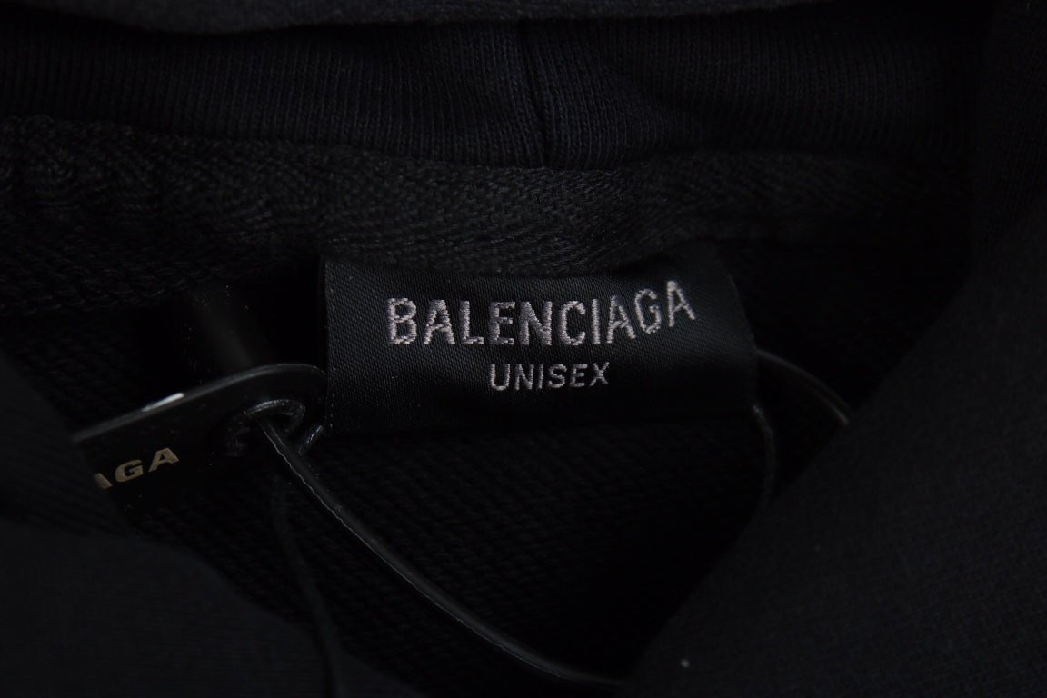 Sweat à capuche noir Balenciaga