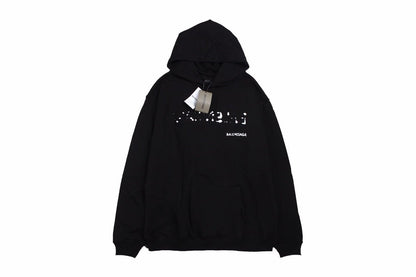 Sweat à capuche Balenciaga noir à logo