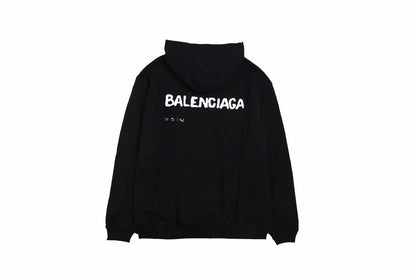 Sweat à capuche Balenciaga noir à logo