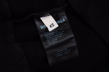 Sweat à capuche Balenciaga noir multilogo 