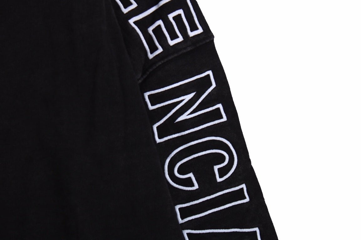 Sweat à capuche oversize noir Balenciaga