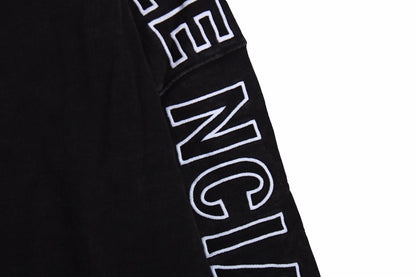 Sweat à capuche oversize noir Balenciaga