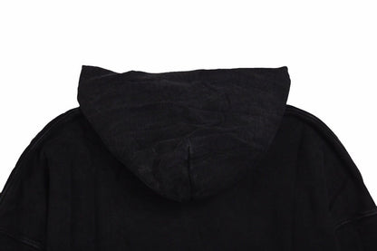 Sweat à capuche oversize noir Balenciaga