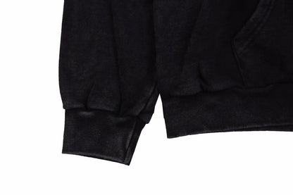 Sweat à capuche oversize noir Balenciaga