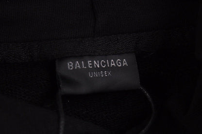 Sweat à capuche oversize noir Balenciaga