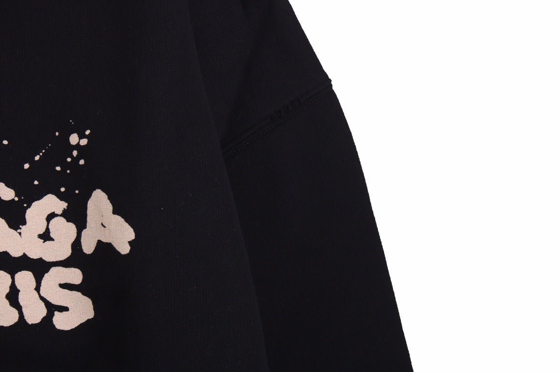 Sweat à capuche Balenciaga Graffiti Logo noir