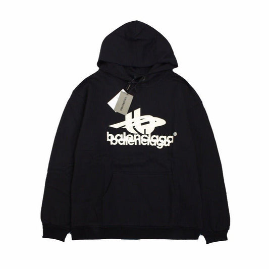 Sweat à capuche Balenciaga avec logo graphique noir