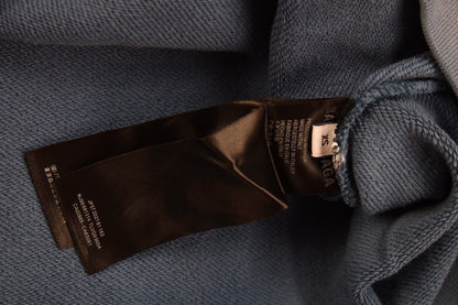 Sweat à capuche Balenciaga bleu avec logo graphique