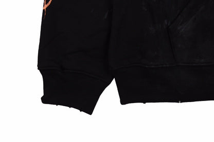 Sweat à capuche noir avec logo Balenciaga