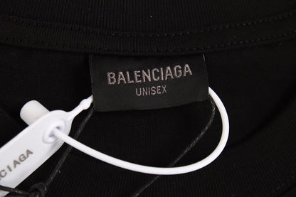 Chemise noire à manches longues avec logo Balenciaga