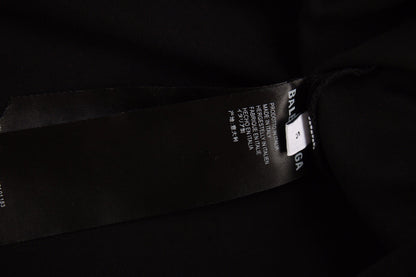 Chemise noire à manches longues avec logo Balenciaga