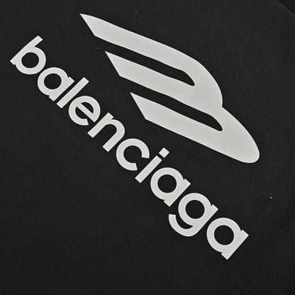 Chemise Balenciaga à manches longues avec logo - Noire
